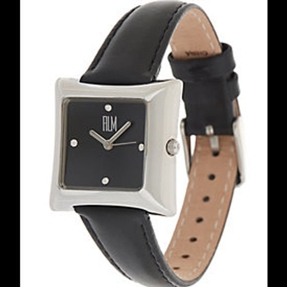 RLM Jewelry - RLM Square Leather Strap Watch